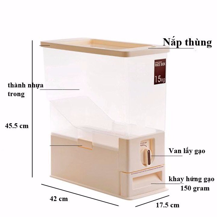 Thùng đựng gạo thông minh