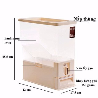 Thùng đựng gạo thông minh