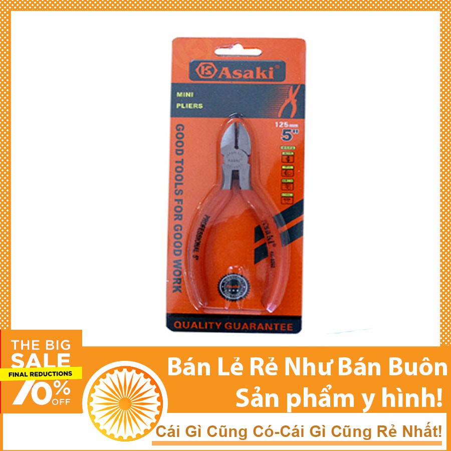 Kìm Cắt Chân Linh Kiện Asaki 125mm