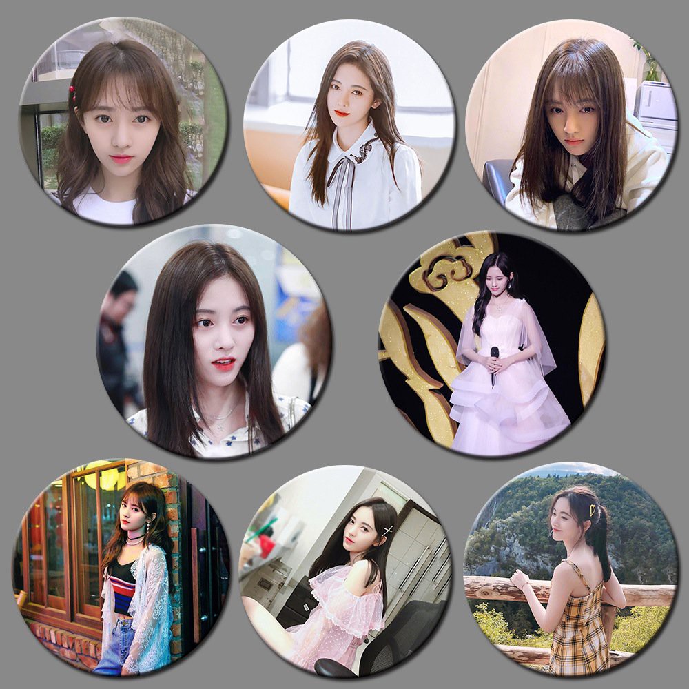 Huy hiệu IN HÌNH Cúc Tịnh Y idol diễn viên cpop dễ thương tiện lợi