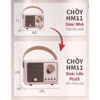 Loa Bluetooth mini vintage phong cách Retro (ảnh thật)