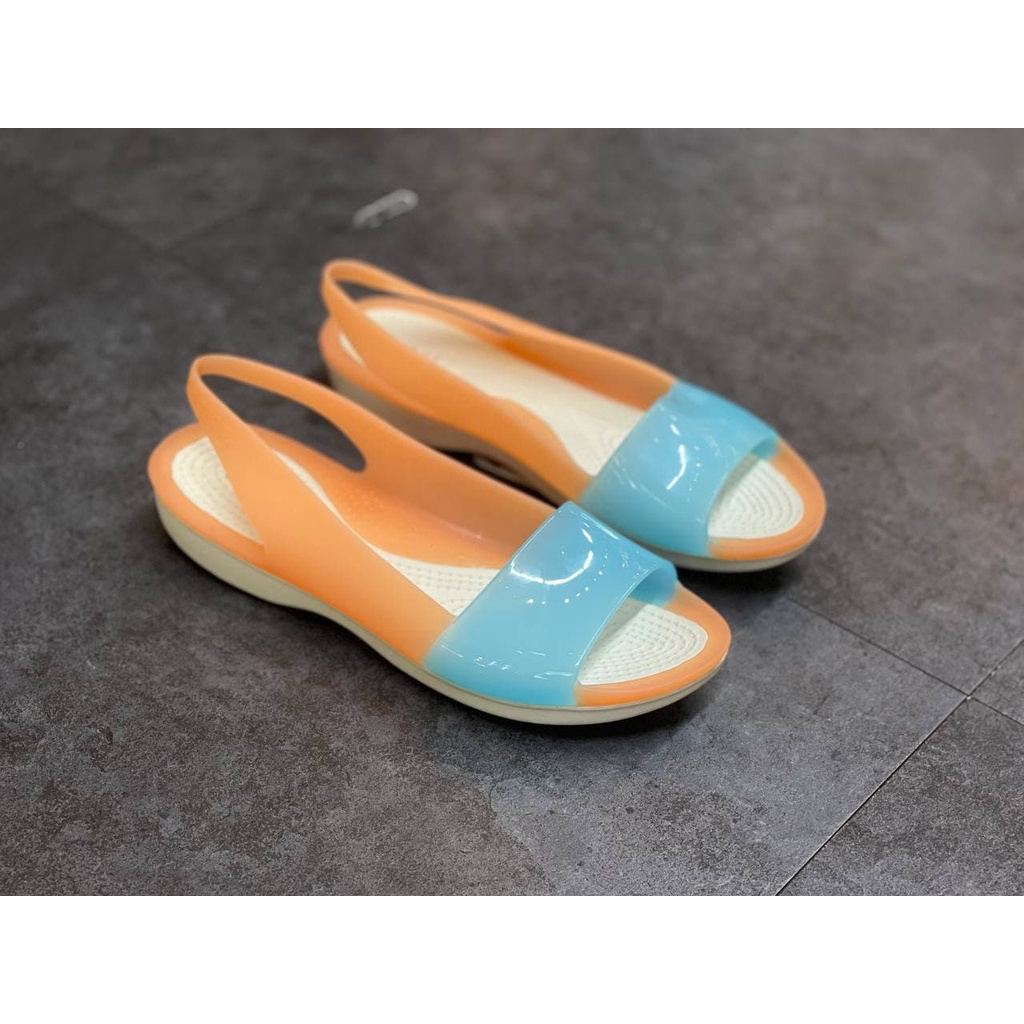 Giày Sandal Nữ Colorblock Flat Women'S Chính Hãng, Size 35 36 37 38 39 - Sấu Vui Vẻ