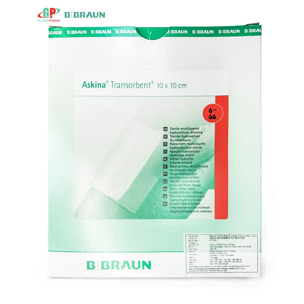 Băng dán trị loét askina transorbent 10 x 10 cm - ảnh sản phẩm 1