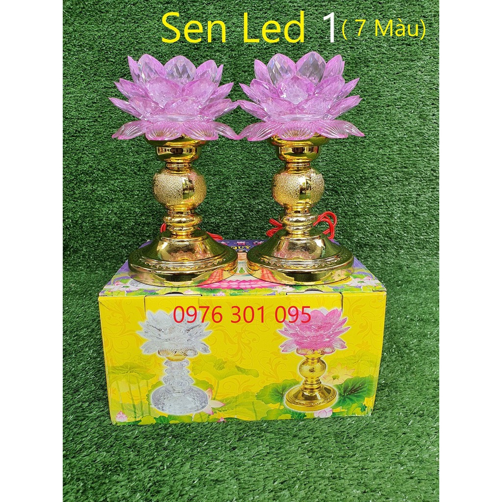Đèn Thờ Led SEN 7 Màu Loại Lớn