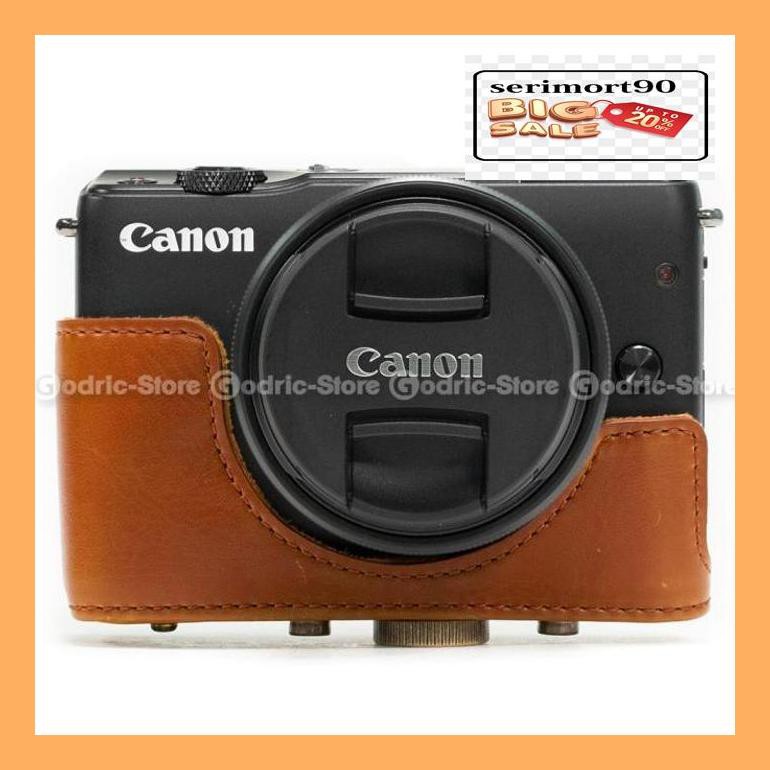 Túi da đựng máy ảnh 50S0Tfs Canon Eos M10 15-45/18-55MM - Chocolate Df50Jyu