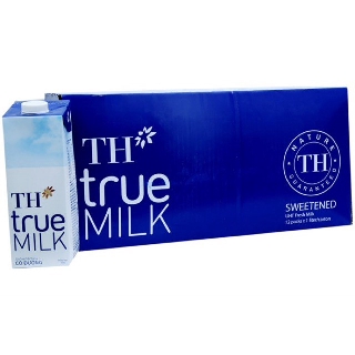 THÙNG 12 HỘP SỮA TƯƠI TIỆT TRÙNG TH TRUE MILK 1 LÍT.