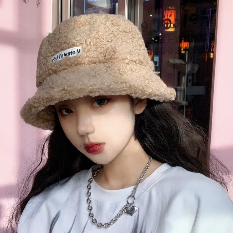 Mũ nón len nữ Hàn Quốc iLita bucket lông cừu ulzzang đẹp mùa đông thời trang đủ màu trắng, nâu, be, đen, vàng, cam, hồng
