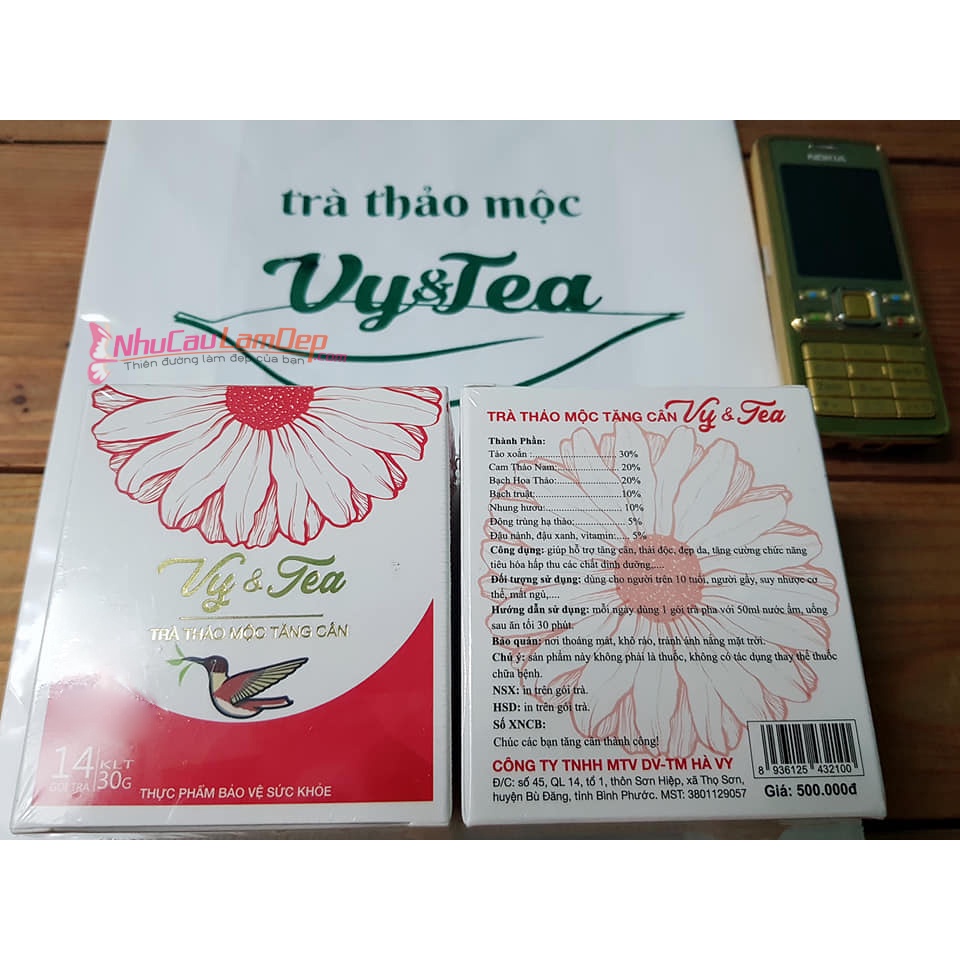 Trà Tăng Cân Vy Date Mới Chính Hãng