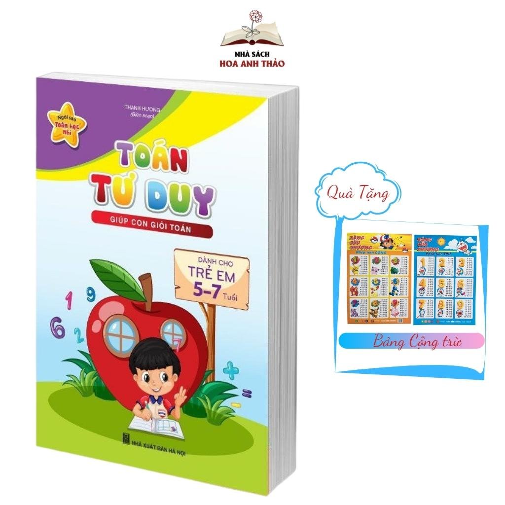 Sách - Toán Tư Duy Giúp Con Giỏi Toán Dành Cho Trẻ Em Từ 5-7 Tuổi