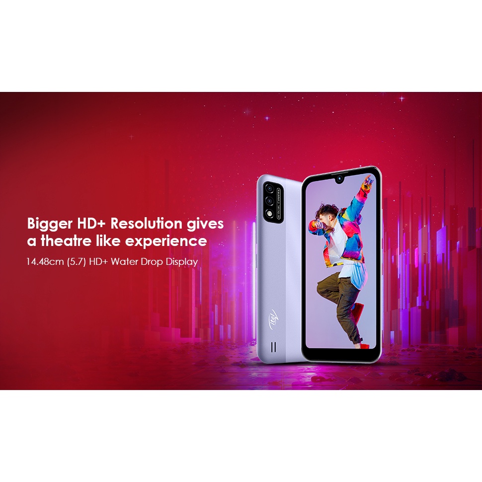 Điện thoại Smartphone iTel A26  - Chụp Ảnh AI, Mở Khoá Bằng Khuôn Mặt - Bảo Hành 12 Tháng