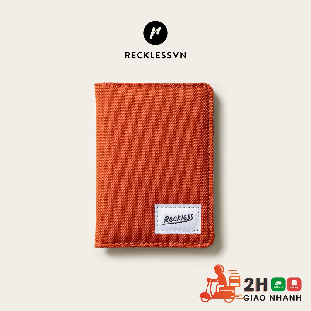 Ví Vải Mini Đựng Thẻ Màu Trơn Reckless Danny Wallet Polyester Kháng Nước