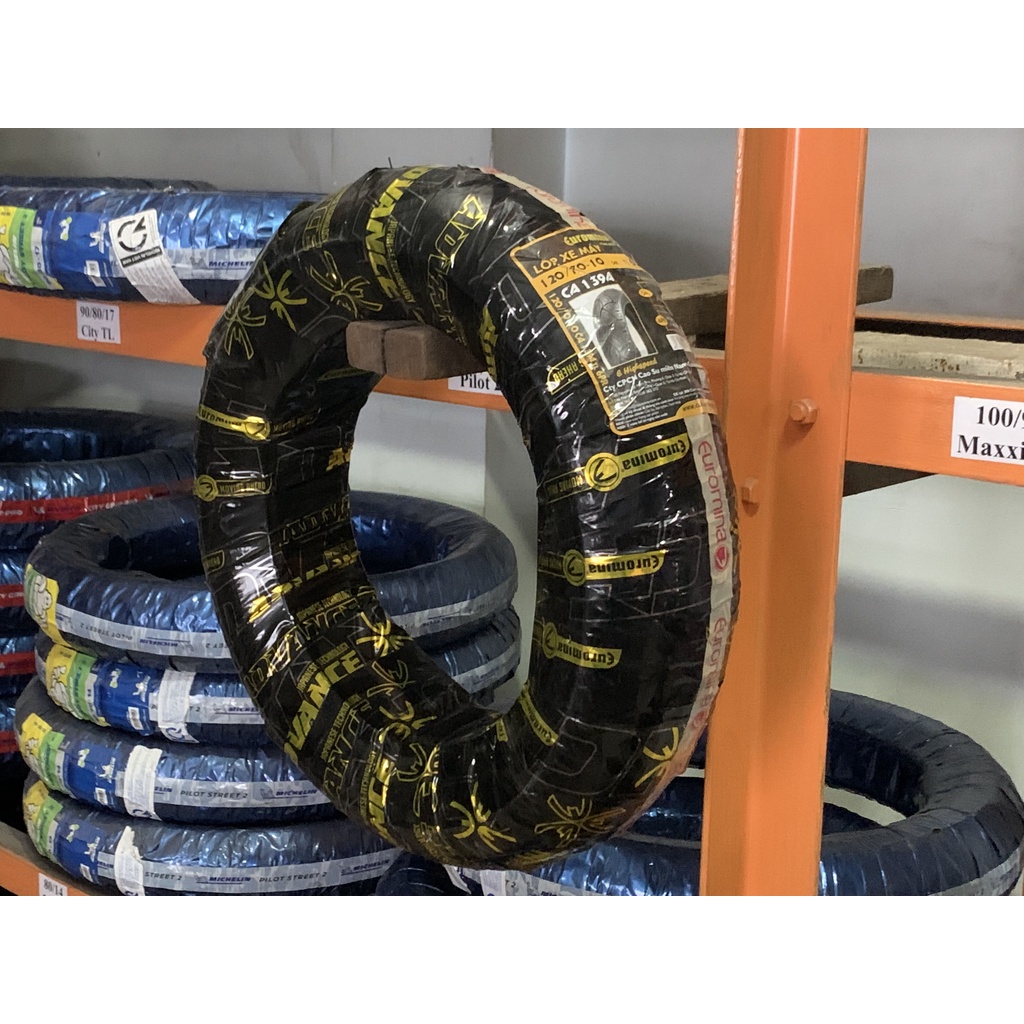 Vỏ Euromina 120/70/10, 110/70/11 Bánh Trước/Sau Vespa Primavera, Lx125/150 - Không Ruột