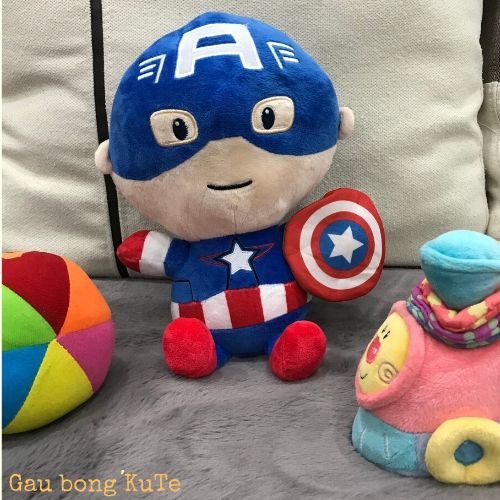 Gấu bông - Người nhện Spider man và siêu anh hùng Captain America