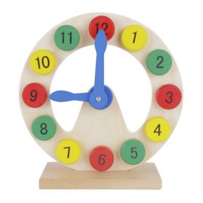 Đồ chơi đồng hồ gỗ để bàn khuyết giữa - Đồ chơi giáo dục ch