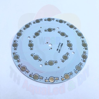 Mạch LED tròn 24 chip 118mm, sử dụng cho chip LED Luxeon, mạch chuẩn dày ít hao nguồn