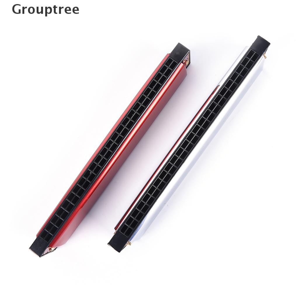 Kèn Harmonica 24 Lỗ Bằng Bạc / Đỏ Dành Cho Người Mới Bắt Đầu