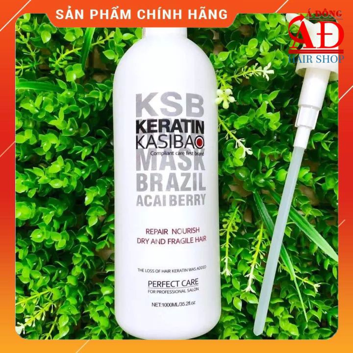 [Chính hãng] [Siêu rẻ] HẤP KERATIN KASIBAO KSB BRAZIL ACAI BERRY THỦY PHÂN PHỤC HỒI TÓC HƯ TỔN NẶNG 1000ml