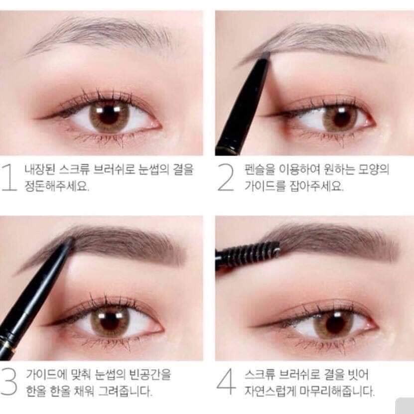 Chì kẻ mày 2 đầu KARADIUM Flat Eyebrown Pencil