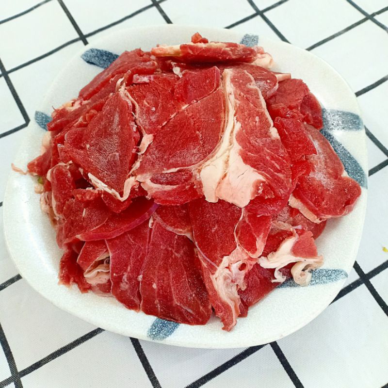 (HCM)Bắp bò Úc cắt lát, thịt mềm thích hợp nhúng lẩu/nướng/né