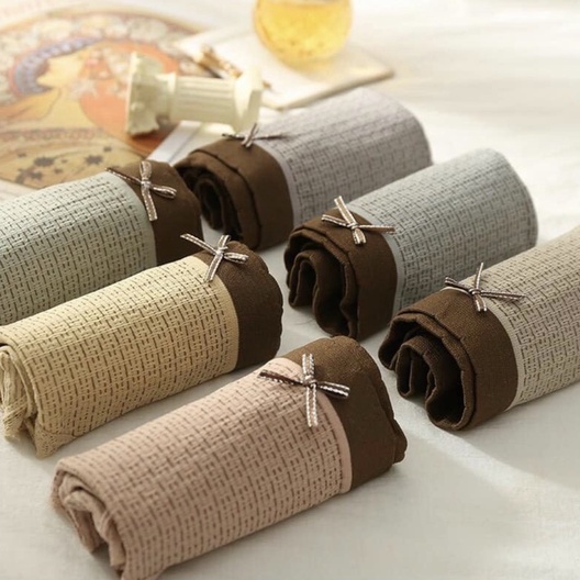 combo 5 chiếc quần lót nữ cotton thông hơi dệt kim cao cấp co dãn 4 chiều Q1