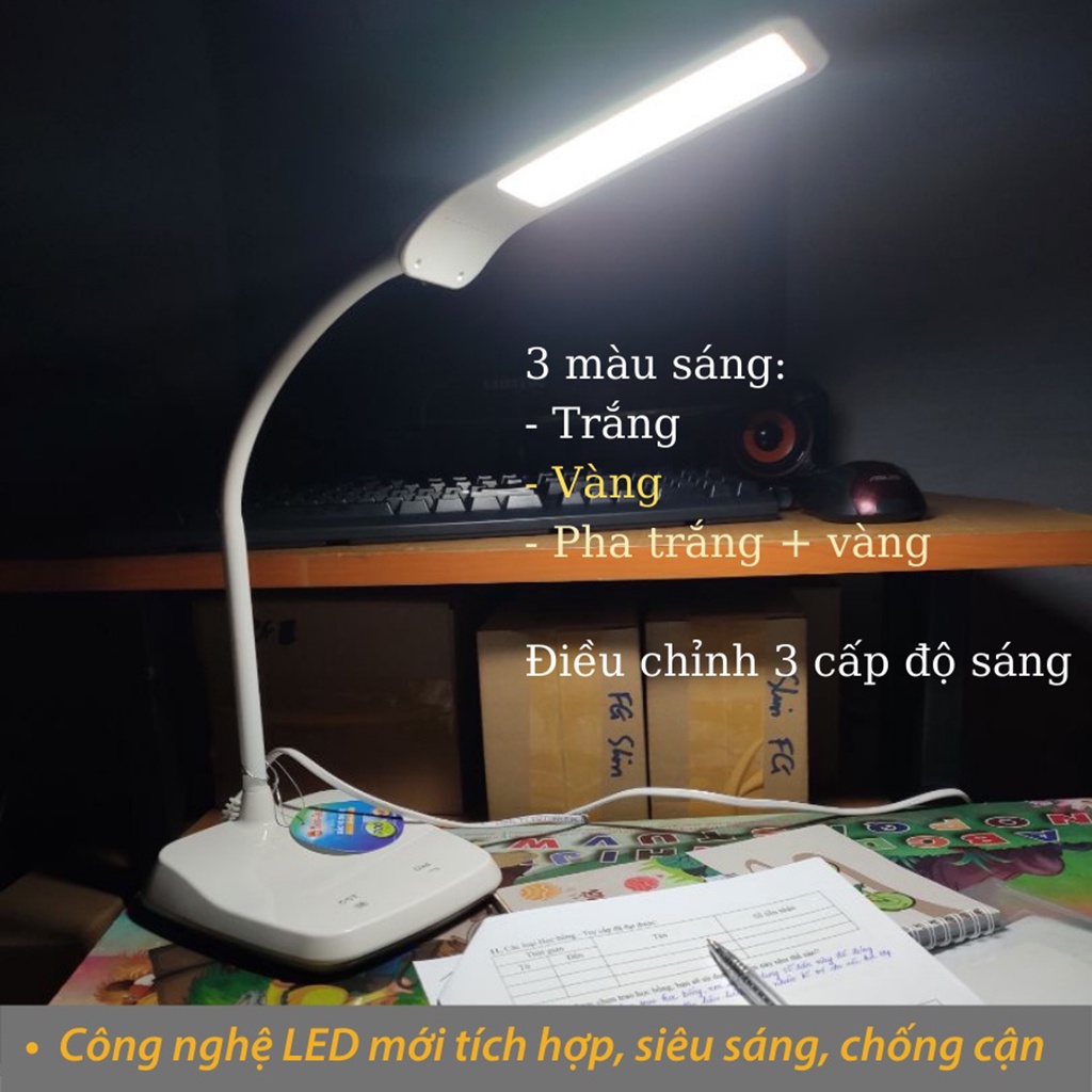 Đèn Học Để Bàn Chống Cận RẠNG ĐÔNG SUNLIKE RD-RL-36.LED, cảm ứng, điều chỉnh độ sáng, màu sáng