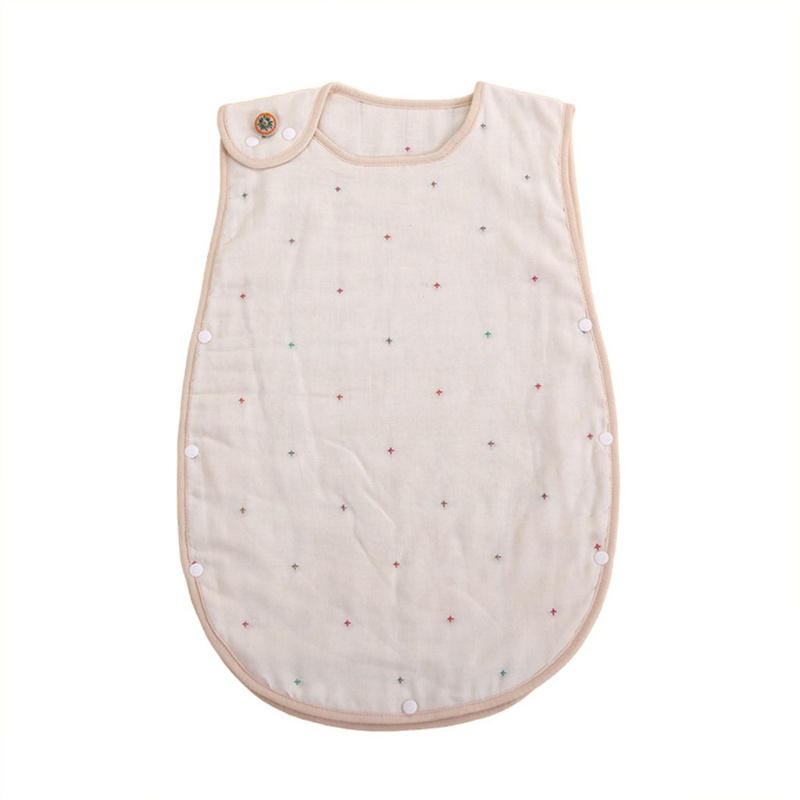 Túi Ngủ Bằng Cotton Không Tay Bền Bỉ Dành Cho Trẻ Sơ Sinh