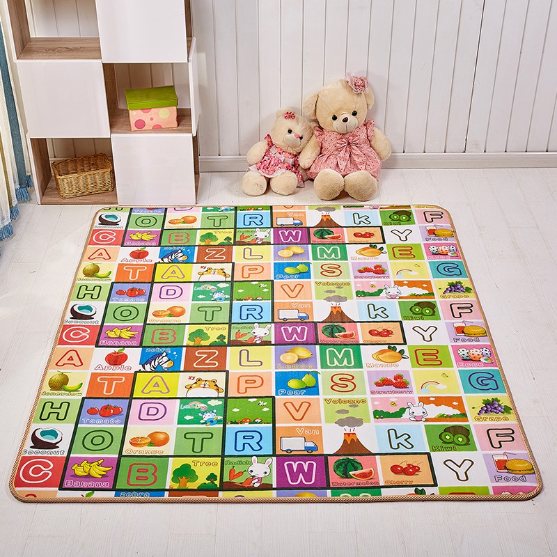 Thảm Xốp 2 Mặt Cho Bé Thảm Trải Sàn Chống Trơn Trượt Nhiều Kích cỡ, màu ngẫu nhiên