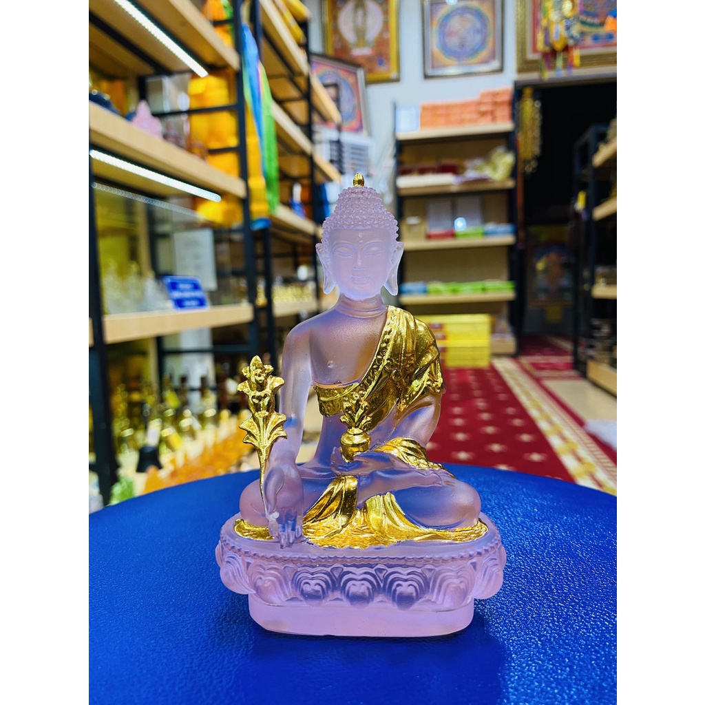 [PBMC]Tượng Dược sư lưu ly dát vàng 12.5cm (Pho)