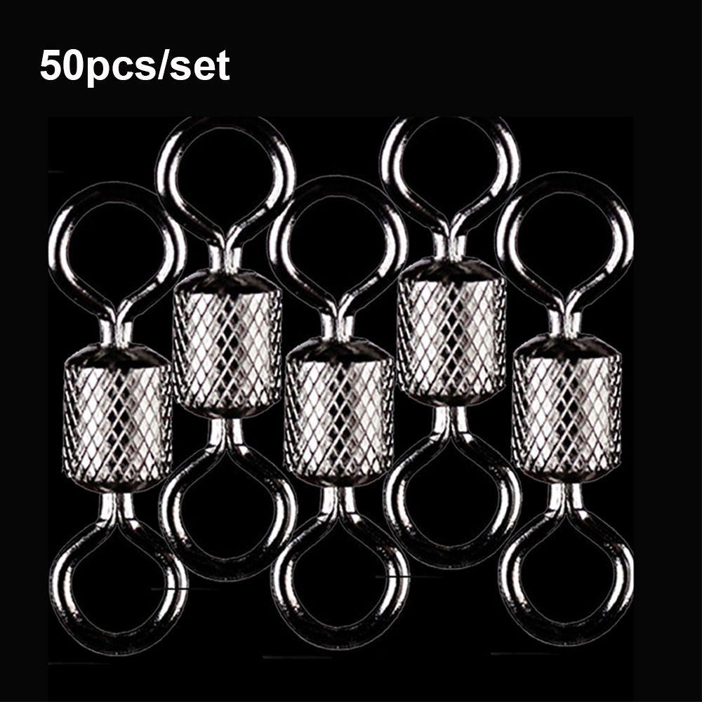 Bộ 2 Móc Nối Cần Câu Cá Bằng Thép Không Gỉ Mới# 4# 6# 8# 10# 12# Vòng Bi Thiết Kế Chuyên Dụng Chất Lượng Cao