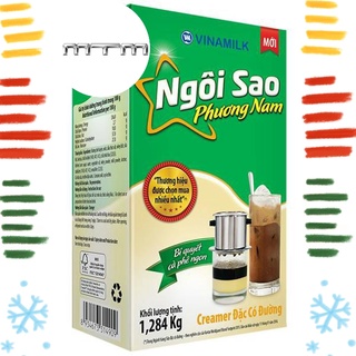 Sữa đặc ngôi sao phương nam xanh lá hộp giấy 1.284G