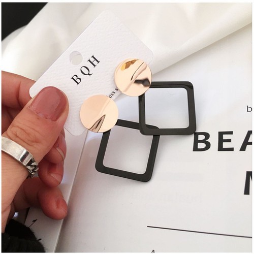 Bông Tai Dự Tiệc Titan Ko Đen TT 3472