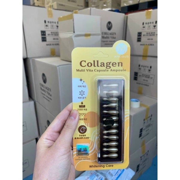 Viên collage tươi bôi hoặc mix cấy tảo cấy phấn Vỉ 12 viên