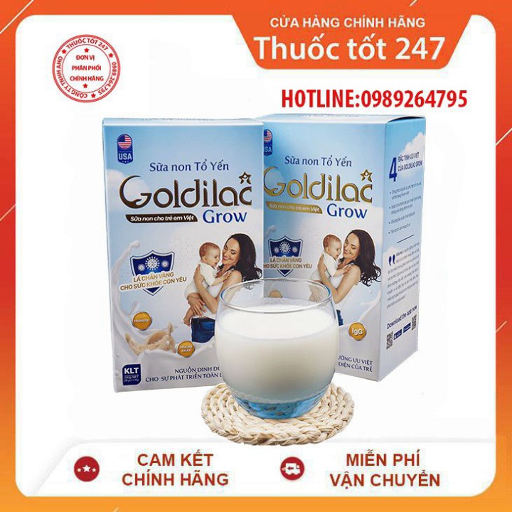 ✅ SỮA NON TỔ YẾN GOLDILAC GROW - Cung Cấp Dưỡng Chất Tăng Cường Đề Kháng Cho Trẻ - [CHÍNH HÃNG HỘP 28 GÓI]