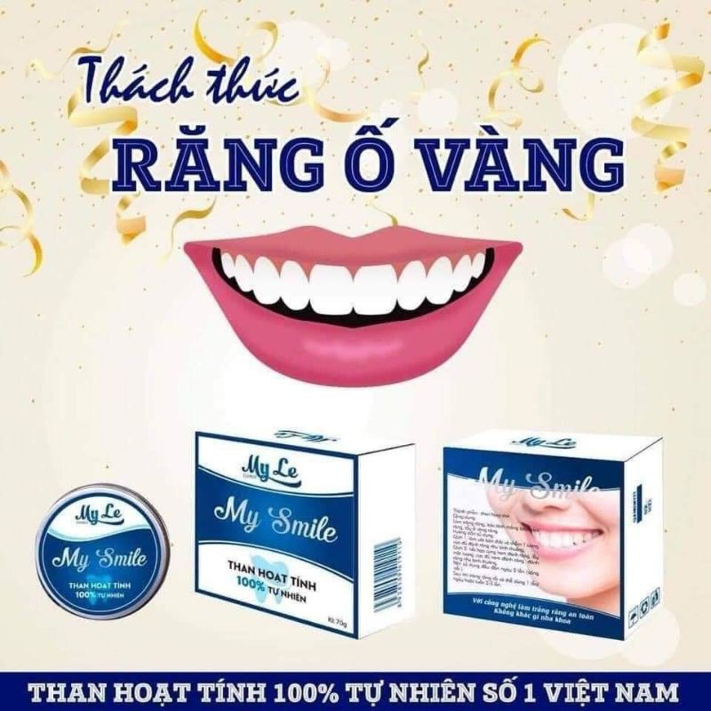 (TẶNG BÀN CHẢI )THAN HOẠT TÍNH TRẮNG RĂNG