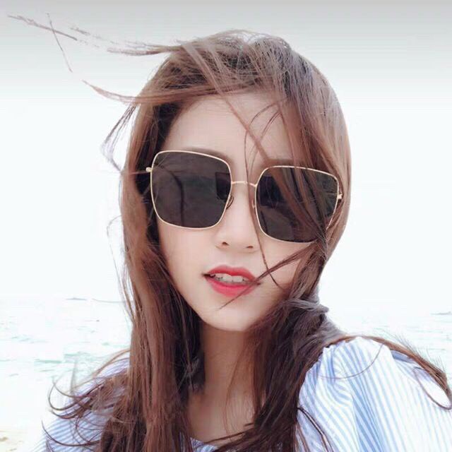 Kính mát nữ thời trang cao cấp mắt vuông chống tia UV phong cách Hàn Quốc đẹp ABICA 009