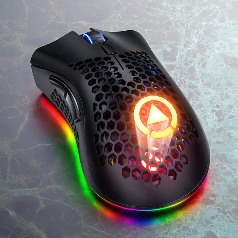 Chuột Gaming Không Dây 7 Nút 2.4ghz 1600dpi Rgb