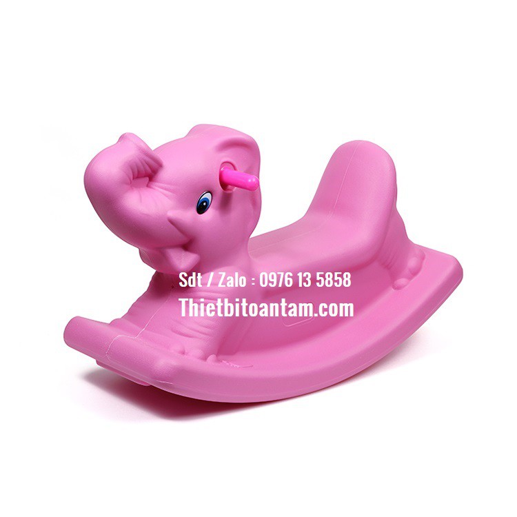 Bập Bênh Nhựa Hình Con Voi Cho Bé Từ 6 Tháng Tuổi