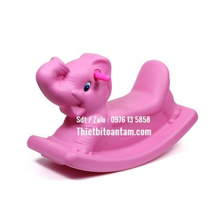 Bập Bênh Nhựa Hình Con Voi Cho Bé Từ 6 Tháng Tuổi