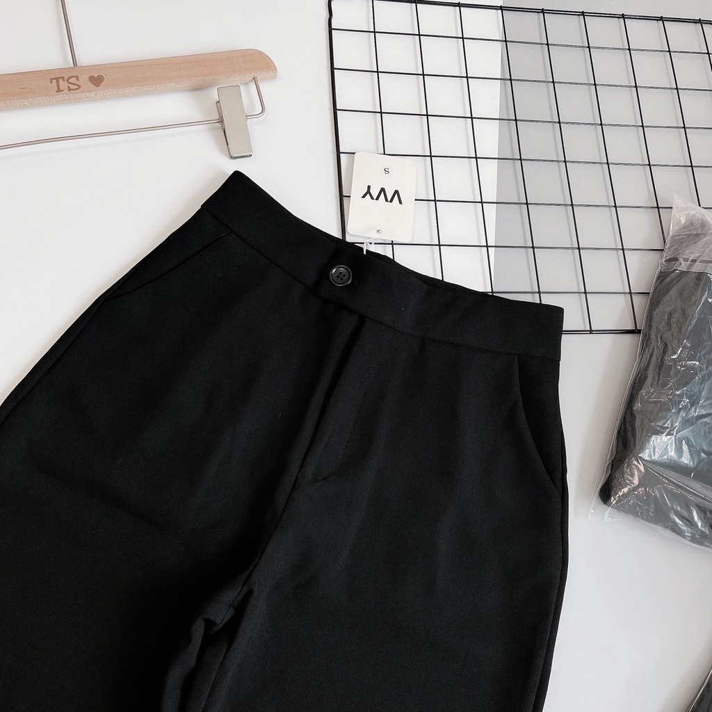 QUẦN BAGGY VẢI CẠP CAO ỐNG ĐỨNG THOẢI MÁI DỄ CHỊU BG999