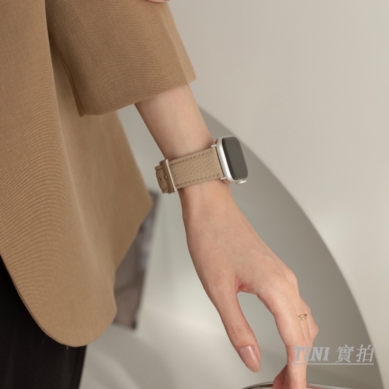 Dây Đeo Bằng Da Có Khóa Kim Loại Cho Đồng Hồ Apple Watch Series 8 7 6 5 4 3 2 1 SE S8 Ultra iwatch7 45mm 38/41/40/42 44mm