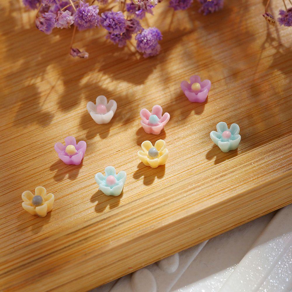 Phụ Kiện Trang Trí Móng Tay Hình Hoa Bằng Nhựa Resin DIY