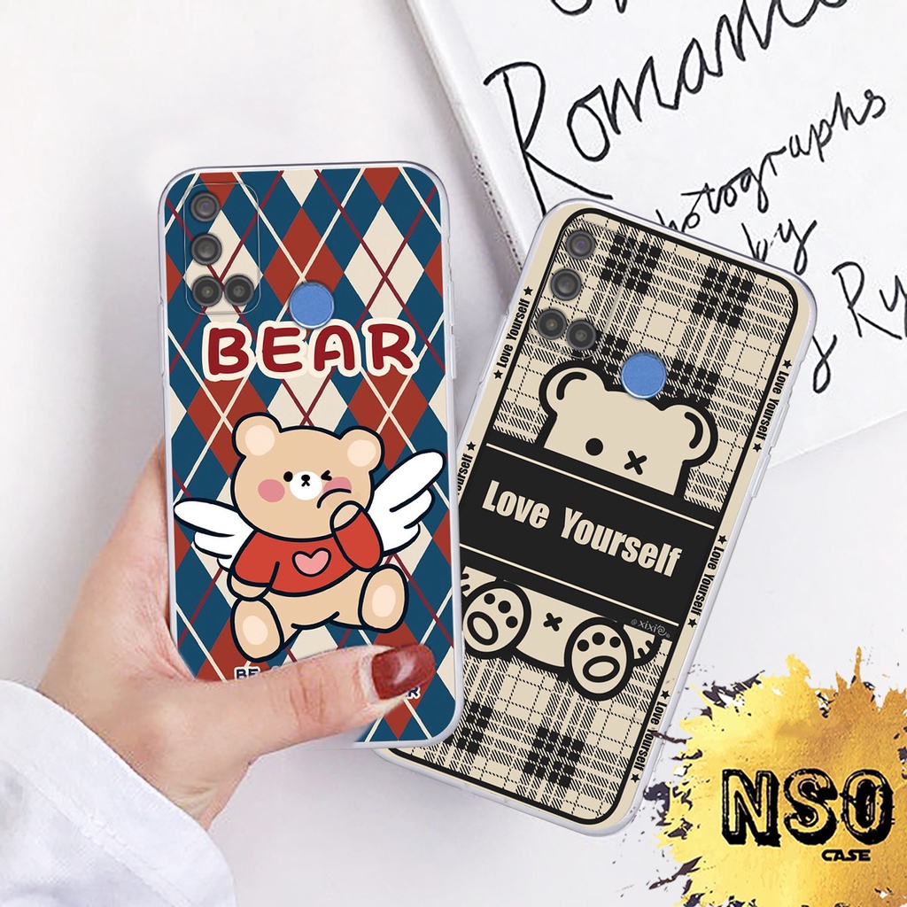 Ốp Lưng Vsmart Joy 4- Vsmart Live 4 - Vsmart Star 3 - Vsmart Star 4 - Vsmart Star 5 In Hình Gấu Siêu Chất