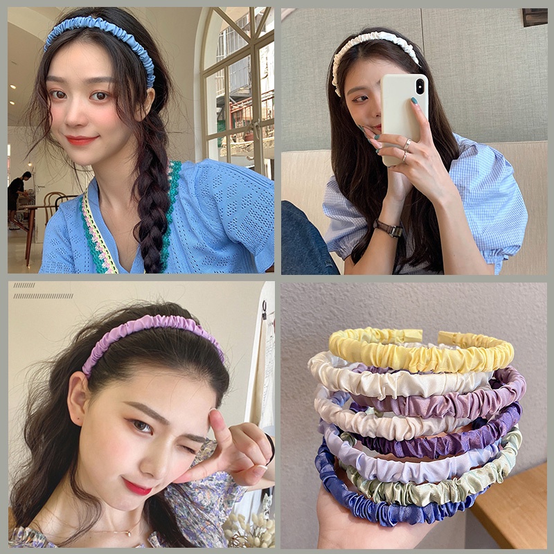 Băng đô cài tóc kiểu dáng đơn giản thời trang phong cách Hàn Quốc cho nữ