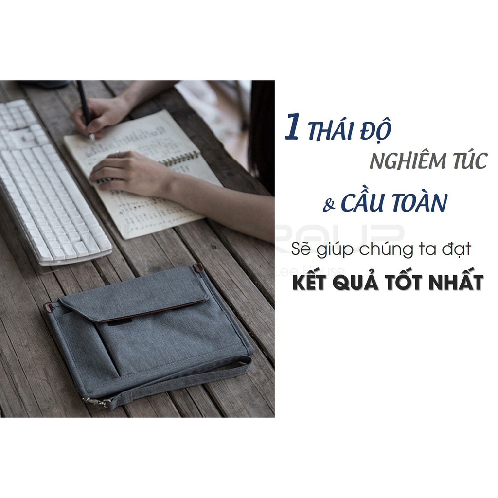 Túi Đựng Văn Kiện Giấy Tờ Tài Liệu Văn Phòng Đa Năng Gấp Gọn Tiện Lợi MLH