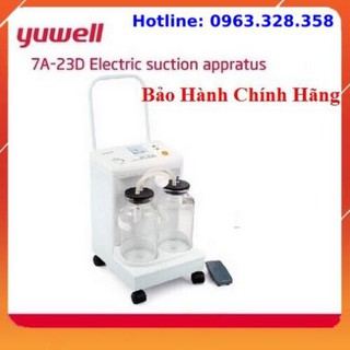 Máy hút dịch đờm 2 bình YUWELL 7a-23d, hàng chính hãng, bảo hành 2 năm