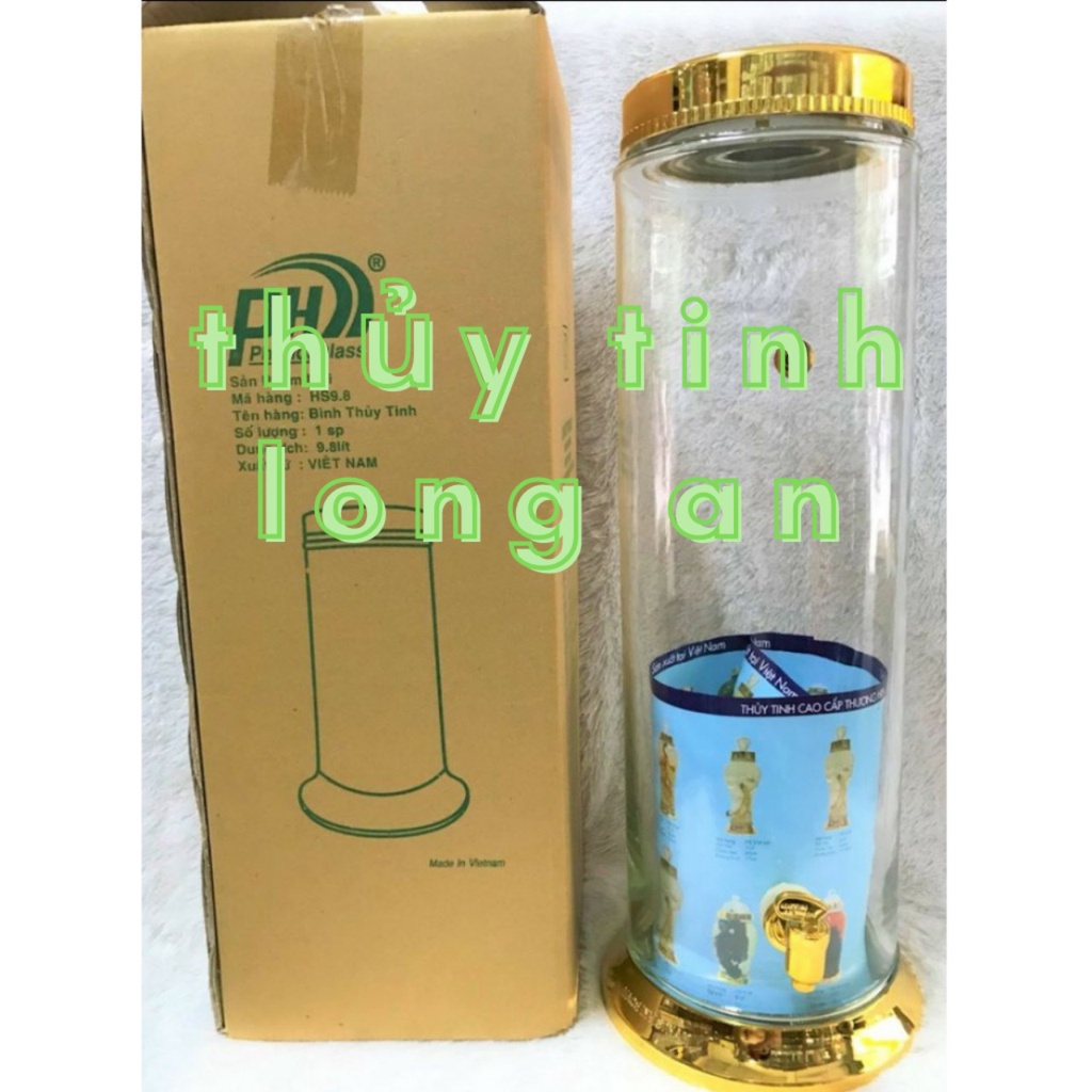 Bình ngâm rượu thuỷ tinh PHÚ HOÀ 9,8 lít