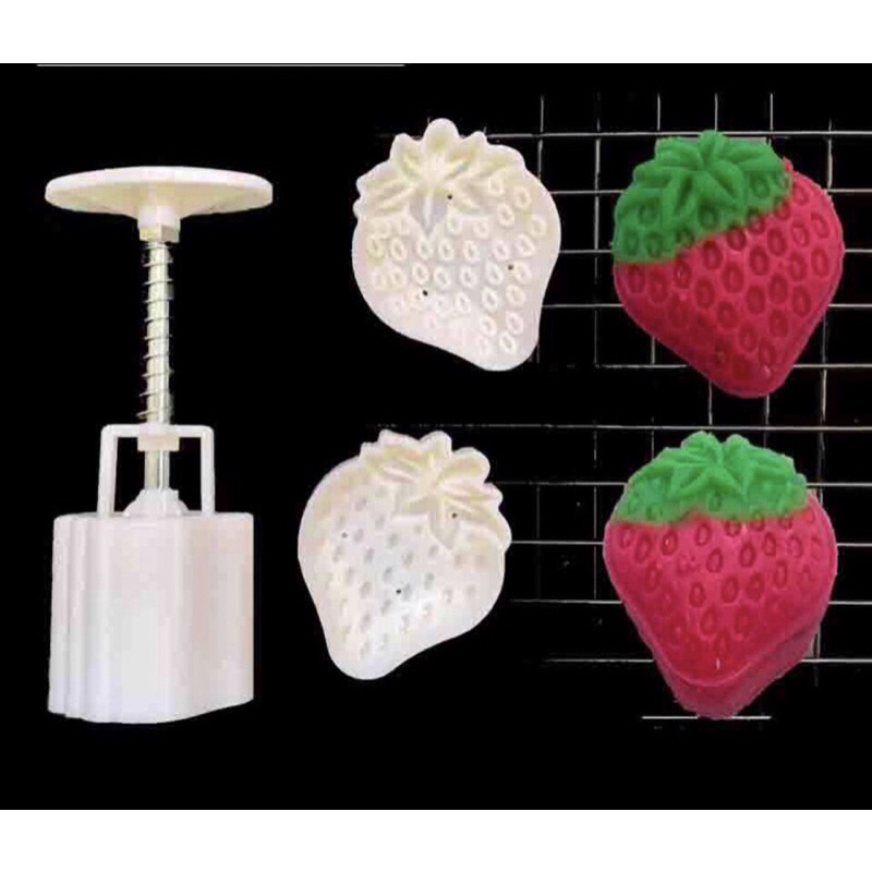 Khuôn trung thu dâu tây 50gr