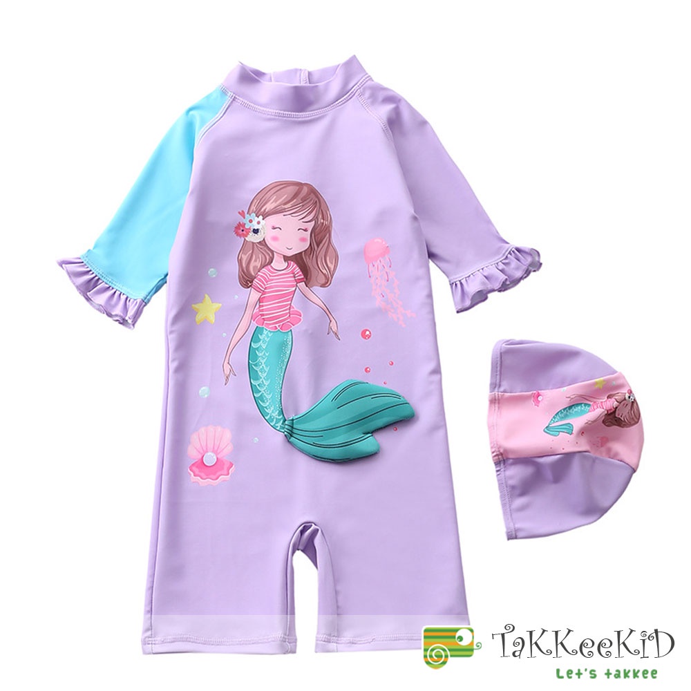 Bộ Bơi Liền Thân Bé Gái, Đồ Bơi Bé Gái Họa Tiết Tiên Cá Cực Đẹp, Thời Trang Cao Cấp