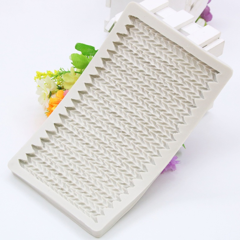 Khuôn silicone tạo hình dệt kim trang trí bánh kem