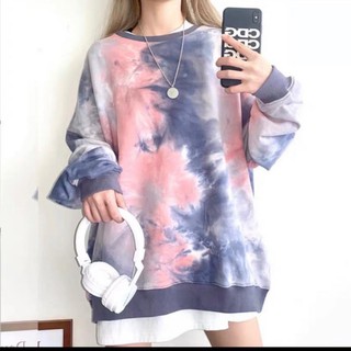 Áo phông loang dài tay from rộng kiểu dáng Ulzzang full màu Shoponet ,APl